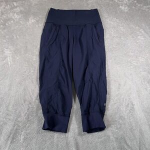 Lululemon Pants Womens 6 Navy Blue Dance Studio Crop Joggers‎ Athletic Yoga